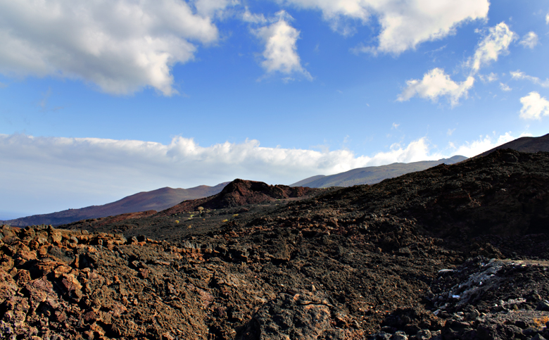 Die Vulkanlandschaft bei Faro de Orchillo